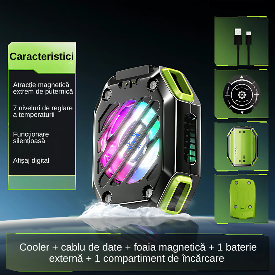 Răcitor Magnetic pentru Telefon cu Baterie – Răcire TEC Gaming iPhone Android – imagine 9
